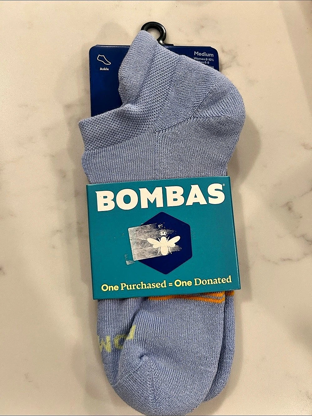 Bombas Women's Ankle Socks Medium Blue